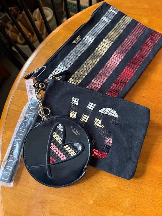 Victoria's Secret Handbags - Victoria Secret trio wristlet / beauty bag NWT